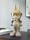 Spaceman sculpture, alternate view