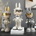 Spaceman sculpture, alternate view
