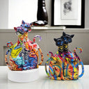 The Cat Who Knows All sculpture, alternate view