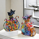 The Cat Who Knows All sculpture, alternate view