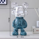 Psychedelic Bear sculpture, alternate view