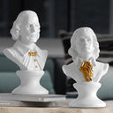 Shakespeare and Mozart busts