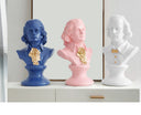 Shakespeare and Mozart busts, alternate view