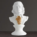 Mozart bust, White 2