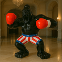 King Kong 180 cm sculpture, alternate view