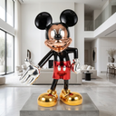 Platinum Mickey sculpture, alternate view