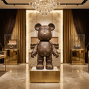 The LV Bear sculpture, alternate view
