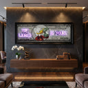 The World Is Yours Neon Canvas wall art, alternate view