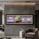The World Is Yours Neon Canvas wall art