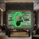 Billionaire Duck Neon Canvas wall art