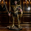 Thanos The Titan 210 cm sculpture, alternate view