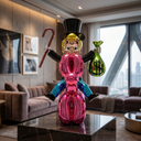 The Balloon Dog Billionaire sculpture, alternate view