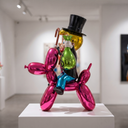 The Balloon Dog Billionaire sculpture, alternate view