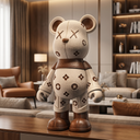 The LV Bear sculpture, alternate view