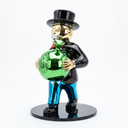 Mr. Wealth 40 cm sculpture, alternate view