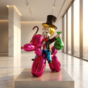The Balloon Dog Billionaire sculpture, alternate view