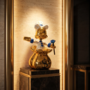 Billionaire Scrooge sculpture, alternate view