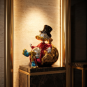 Scrooge Money Bag sculpture, alternate view