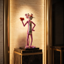 Pink Panther sculpture, alternate view