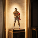 Muhammad Ali Legend sculpture, alternate view
