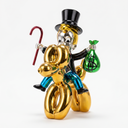 The Balloon Dog Billionaire sculpture