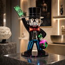 The Drip Billionaire sculpture, alternate view