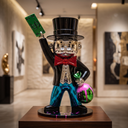 The Drip Billionaire sculpture, alternate view
