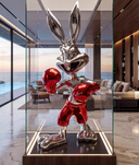 The Bad Bunny Lifesize 150 cm sculpture, alternate view