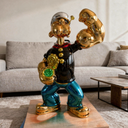 Popeye Lifesize 150 cm sculpture, alternate view