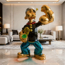 Popeye Lifesize 150 cm sculpture, alternate view