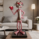 Pink Panther Lifesize 150 cm sculpture, alternate view