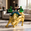 The Bull Run President Lifesize 150 cm sculpture, alternate view