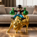 The Bull Run President Lifesize 150 cm sculpture, alternate view