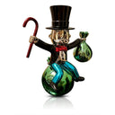 Monopoly Sitting on Money Bag sculpture
